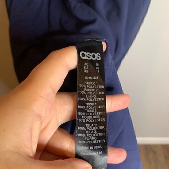 NWT Asos navy beaded maternity dress - Picture 4 of 5